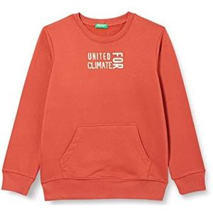 United Colors of Benetton Jongens-sweatshirt met lange mouwen en ronde hals, rode baksteen 1a1, 170 cm