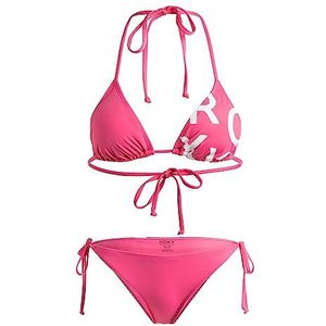 ROXY Triangle Bikini Set Beach Classics TIE Side Dames Roze L