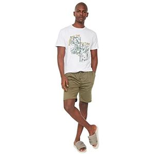 Trendyol Heren regular fit shorts & bermuda casual shorts, kaki, medium