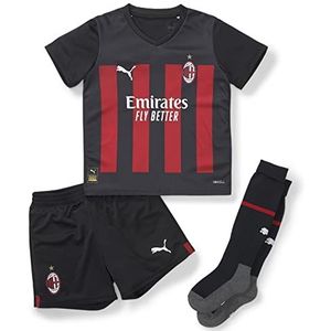 Puma 765830 Season 2022/23 Official Home Jumpsuit voor jongens en baby's, Puma Black-Tango Red, maat 98