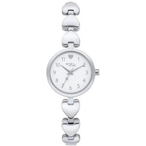 Breil - Horloge BT Heart van staal voor dames, Steel-wit, Eén maat, armband