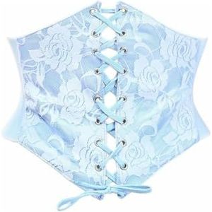 Daisy Corsets Lavish Lt Blue Lace Corsage riem Cincher korset, blauw, klein