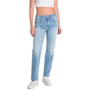 Replay Dames Straight Fit Jeans Maijke, 010, lichtblauw, 25W x 30L