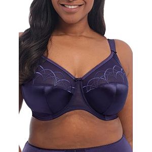 ELOMI Dames Cate Underwire Full Cup Gestreepte BH, Inkt, 100