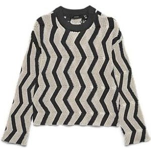 VERO MODA Vmlibra LS O-Neck BF Trui, zwart, S voor dames, Zwart, S