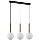 Italux Ravena Moderne hangende plafondlamp met 3 lichtbalken, E27