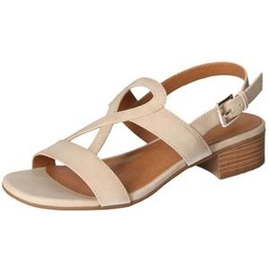 Mustang Damessandalen 1494-801 met hak, 36 EU, ivoor, 36 EU