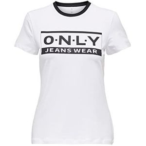 Only - Onllea Fitted s s Logo Top Box Jrs - Dames - t-Shirts