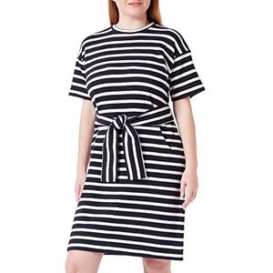 Seidensticker Dames Regular Fit Blousejurk Korte Mouw Jurk, Donkerblauw, 40, donkerblauw, 40