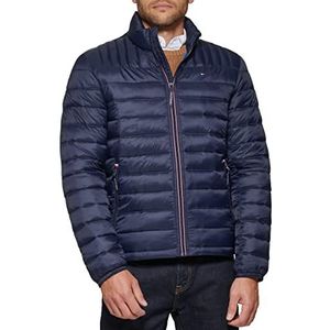 Tommy Hilfiger Ultra Loft Lichtgewicht opvouwbare pufferjas voor heren (standaard en groot en lang), Middernacht, 3XL