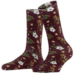 Burlington - Christmas W - Chaussettes - Rood Wine 8010 - 1 Paar - Fancy Christmas