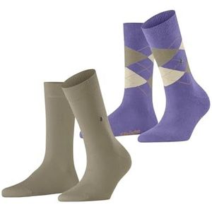 Burlington Dames Sokken Everyday X-Mas Multipack W So katoen gedessineerd 2 paar, Veelkleurig Beige Lilac 0060, 36-41