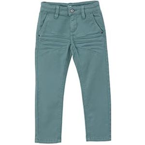 s.Oliver Broek, slim fit broek, getailleerde pasvorm, brad voor jongens, Blauw Groen, 134 Slim