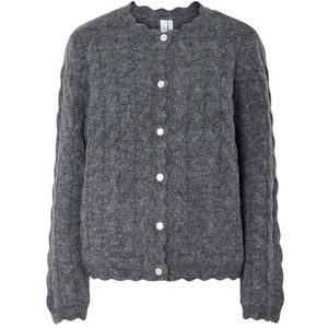 Yas - Bubera - Cardigan - Gebreid Vest - Lange Mouwen - Ronde Hals