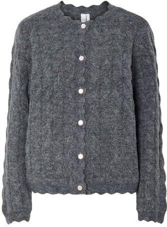 Yas - Bubera - Cardigan - Gebreid Vest - Lange Mouwen - Ronde Hals