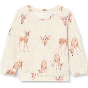 NAME IT Nmfobambi Sweat Bru Sweatshirt voor meisjes, beige, 104 cm