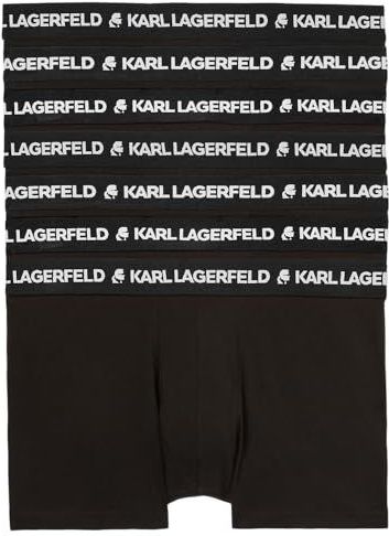 Karl Lagerfeld B.V Logo Trunk Set (7 stuks), zwart, XS