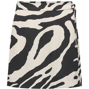 Onlnova Life Vis Talika Skirt AOP, zwart, XL