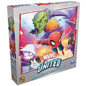 CMON Marvel United – opbraak in de Spider-Verse | Uitbreiding | familiespel | bordspel | 1-4 spelers | vanaf 10+ jaar | 40+ minuten | Duits (mogelijk niet beschikbaar in het Nederlands)