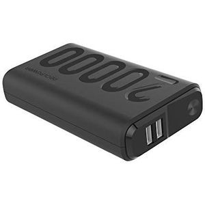 RealPower PB-20000PD+ Powerbank Mobiele oplader met 20000 mAh, 2 USB-poorten, USB-C-ingang en stroomvoorziening, compatibel met iPhone, iPad, Samsung Galaxy, de nieuwe MacBook, Google Pixel en meer