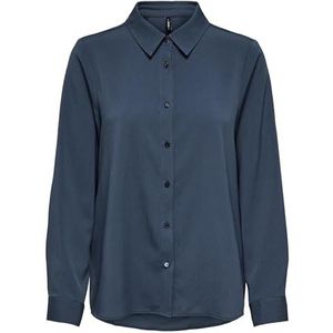 Onlnova Life Elite L/S New Grace Shirt, blauw (ombre blue), XS