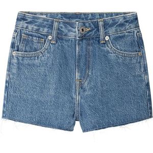 Pepe Jeans A-lijn short voor meisjes Hw Jr, Blauw (Denim - Is1), 10 jaar