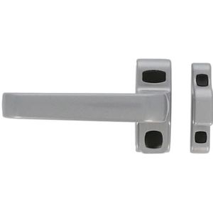 Amig Deur- en raamvergrendelingsgreep model Gamma | 122 x 70 mm | Rozet | links | Binnendeuren en ramen | zonder vierkant | Aluminium zilver
