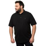 JP 1880 Heren grote maten grote maten Menswear L-8XL poloshirt, basic, buikfit, halve mouw, piqué, XXL tot 10XL 712617, zwart, 8XL