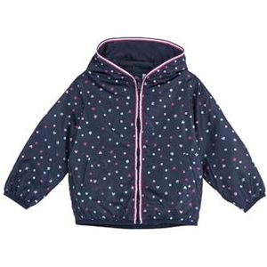 Chicco Jas met ritssluiting en capuchon voor meisjes en jongens, Blauw gestreept, 6 jaar