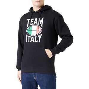 Republic Of California Team Italy"" UXREPCZSW036 Sweatshirt voor heren, zwart, maat S, Zwart, S