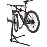 Relaxdays fiets montagestandaard, met stuurhouder, draaglast tot 30 kg, inklapbare fietsstandaard, 25-40mm-frames, zwart