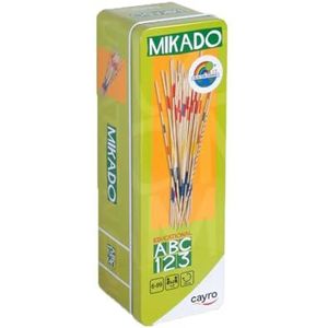 Cayro Mikado Metal Box - Behendigheidsspel - Pak de houten stokjes zonder de anderen te verplaatsen - + 2 spelers