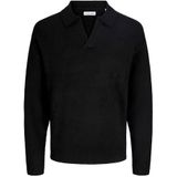 JACK & JONES - Trui - Zwart - Open Polokraag