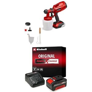 Einhell Accu Verfspuitsysteem TC-SY 18/60 Li Solo Power X-Change (, 18 V, zonder accu en lader) & Origineel Einhell Power X-Change startkit voor batterijen en laders (18 V,)