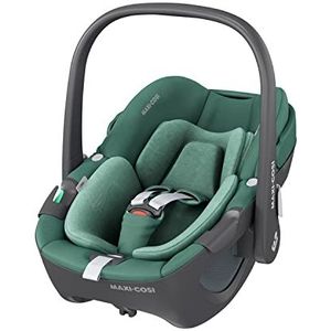 Maxi-Cosi Pebble 360 i-Size baby autostoel, 360° draaibare autostoel pasgeborenen, 0-15 maanden (40-83 cm), Met één hand draaibaar, ClimaFlow, Easy-in harnas, G-CELL-technologie, Essential Green