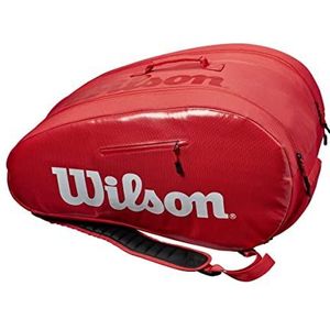 Wilson Padel Super Tour Bag tas, voor volwassenen, uniseks, rood (rood), eenheidsmaat