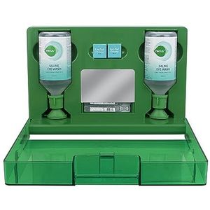 Focus oogdouchekast - Voor Oogveiligheid op de Werkplek, Voor Het Spoelen van Ogen Die Zijn Verontreinigd Met Rook, Stof of Chemicaliën, Wandmontage