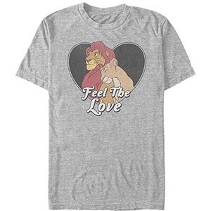 Disney Classics The Lion King - Feel The Love Unisex Crew neck T-Shirt Melange grey L