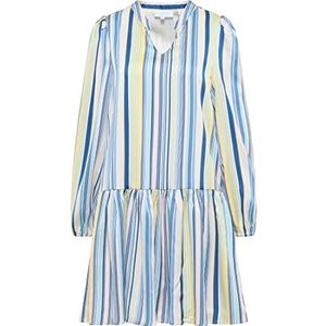 TOORE Dames midi-jurk met strepen 17923644-TO01, blauw geel meerkleurig, M, Midi-jurk met strepen, M