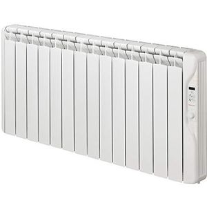 Thermofluidzender, model RF14E Plus, programmeerbare digitale radiator, 2000 W, 3 temperatuurniveaus, hooggevoeligheidsthermostaat, ELnur GABARRON