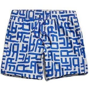 G-STAR RAW Dirik Letter ao Zwemshort, Meerkleurig (Whitebait Raw Letters D24475-c331-g409), L