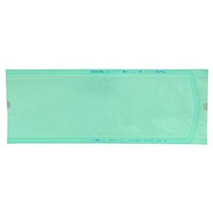 Eline - Niet-zelfklevende platte zakjes voor stoomsterilisatie of ETO, van kraftpapier en medische folie, buiten-/binnenafmetingen in mm: 150x400/128x385, 1000 stuks