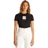 CK JEANS S/S T-shirt voor dames, Zwart (Ck Zwart), XS