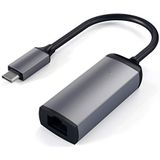 SATECHI Aluminium Type-C Gigabit Ethernet Adapter - Voor M2/ M1 Macbook Pro/Air, M2/ M1 iPad Pro/Air, M2 Mac Mini, iMac M1 (Spacegrijs)