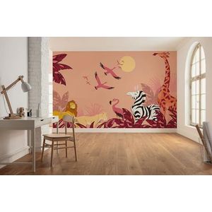 Komar Vlies fotobehang - Disney The Lion King Sunset - grootte 500 x 250 cm - kinderkamer, kinderbehang, behang