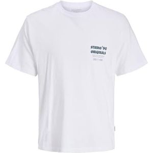 JACK & JONES - JORMEADOWS - Shirt - Marine - Ronde Hals - Kwartmouw