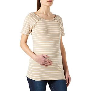 ESPRIT Maternity Dames Nursing Short Sleeve Stripe T-shirt, Lichttaupe - 260, 42