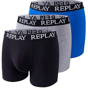 Replay Basic Cuff ondergoed zwart/G. Mel/Turq S