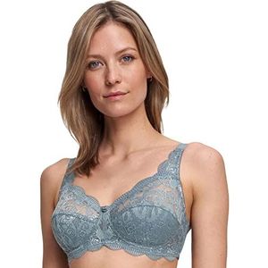 SUSA Latina, beha voor dames, zonder beugel, met genaaide cups en in lengte verstelbare bandjes, ideale grip, haaksluiting, Aqua Green., 100E