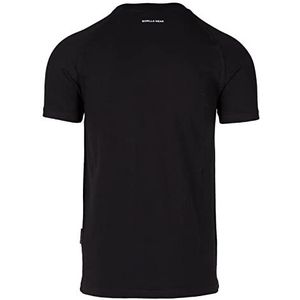 GORILLA WEAR Tulsa T-Shirt Wit, Zwart, M
